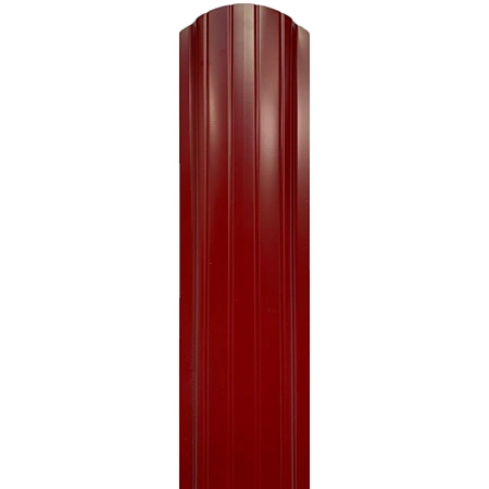 Sipca metalica gard, rosu RAL 3011, grosime 0,45 mm, 1500 x 101 mm